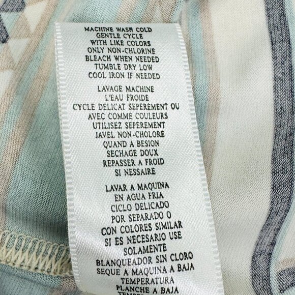 BCBG MaxAzaria Twist Front Aztec Print Spaghetti Strap Dress Women's Size Small - Picture 9 of 9